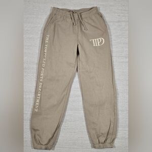 Taylor Swift The Tortured Poets Department Beige Sweatpants Womens M